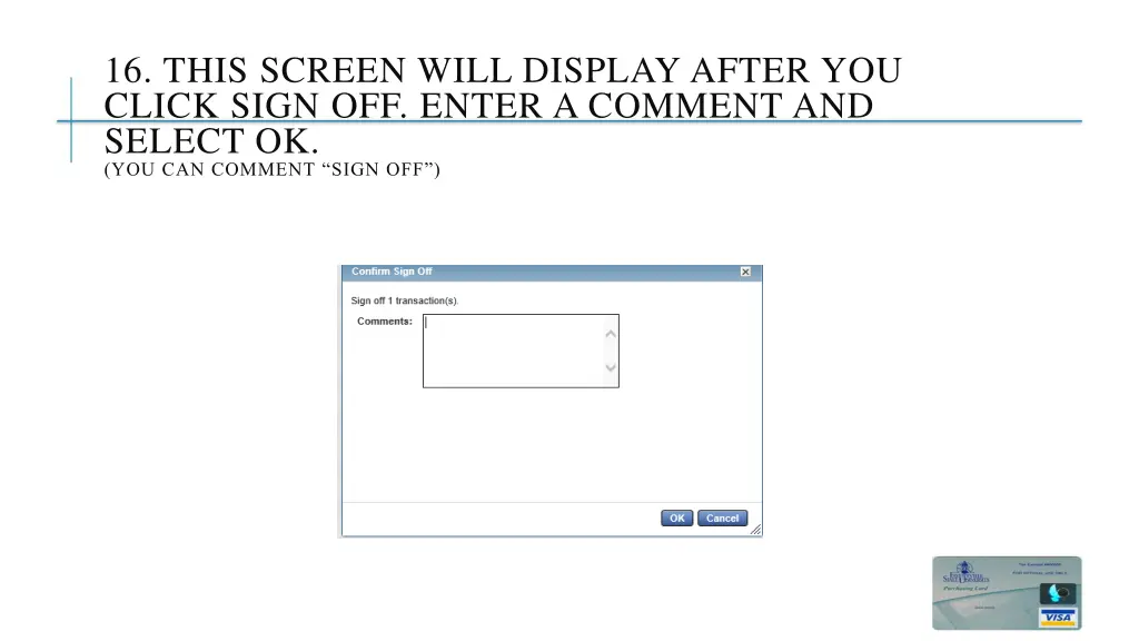 16 this screen will display after you click sign