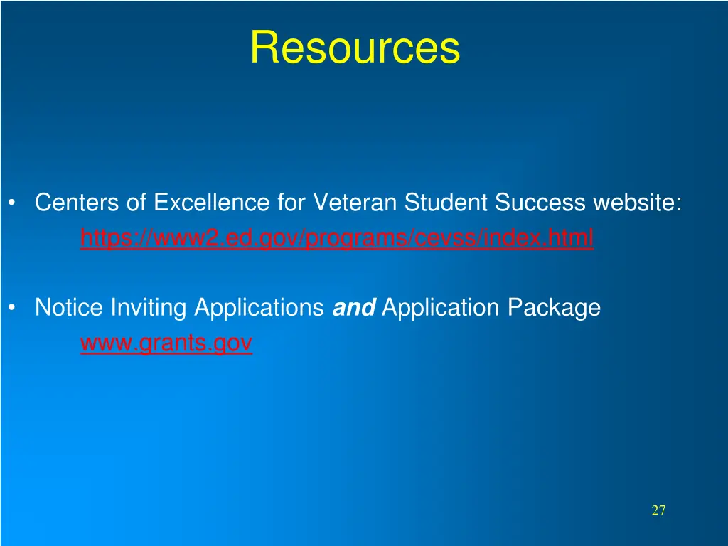 resources