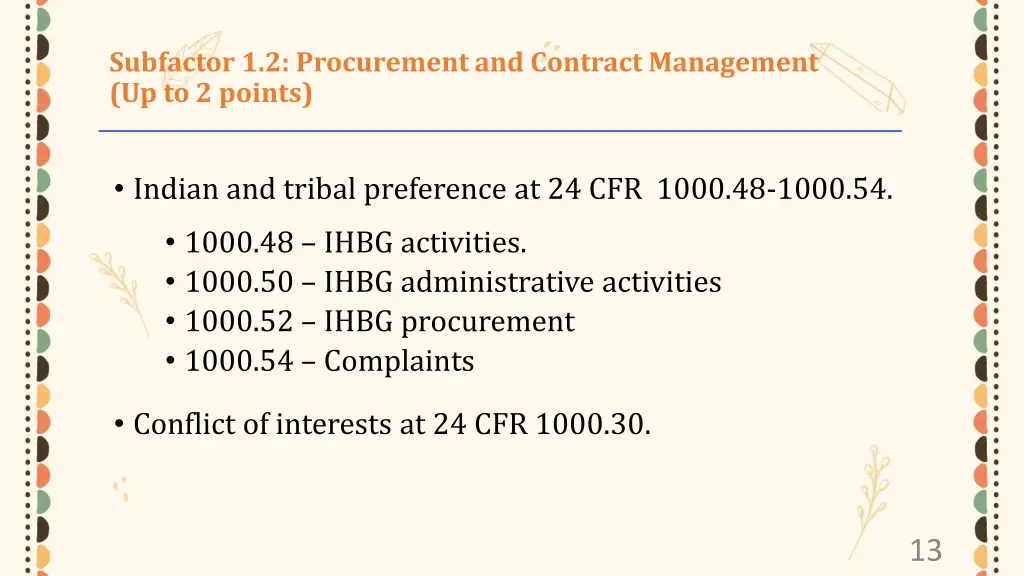 subfactor 1 2 procurement and contract management 2