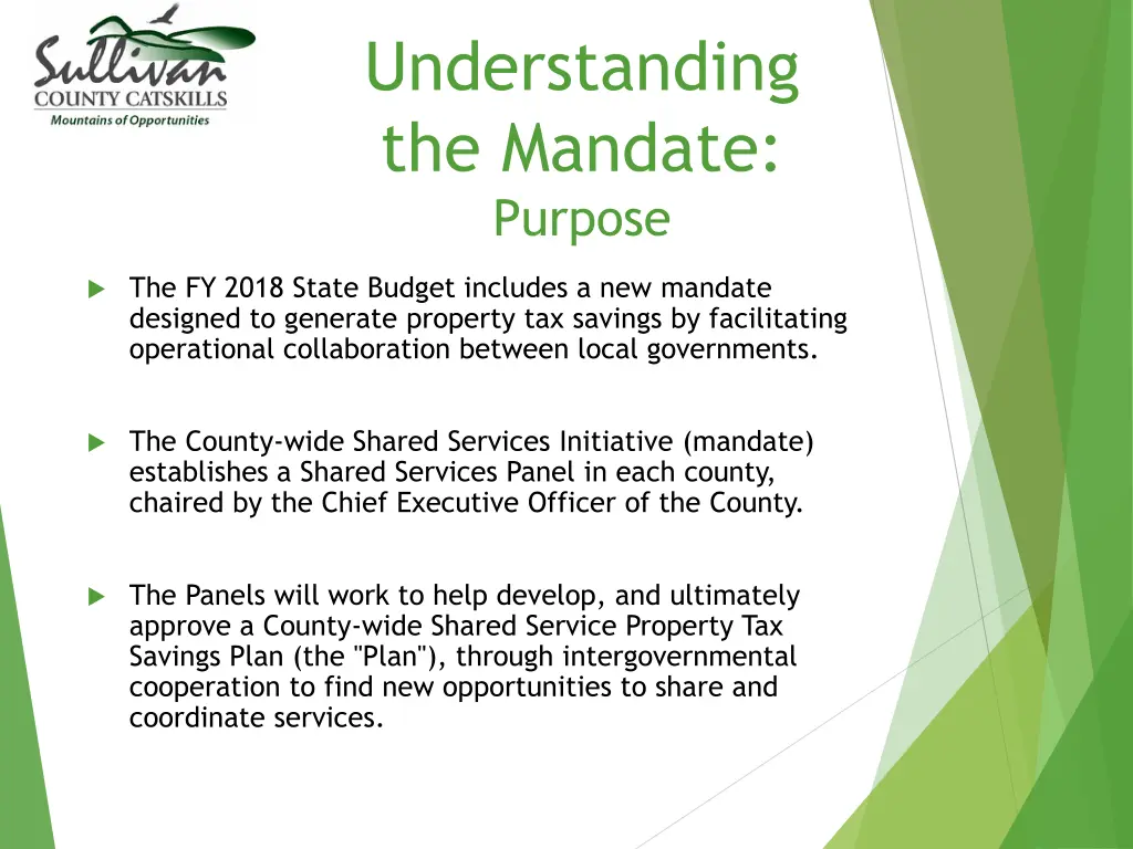 understanding the mandate purpose