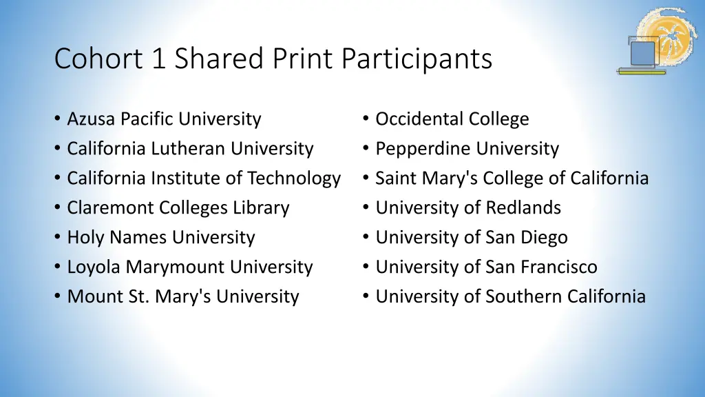 cohort 1 shared print participants