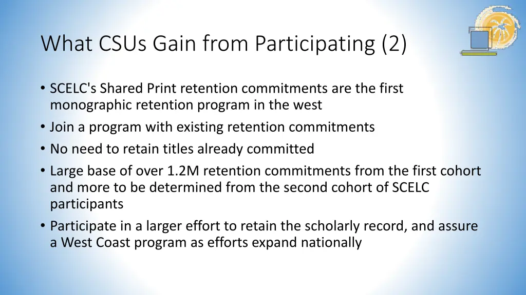 what csus gain from participating 2