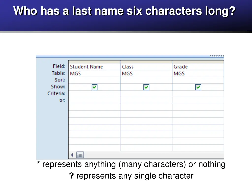 who has a last name six characters long