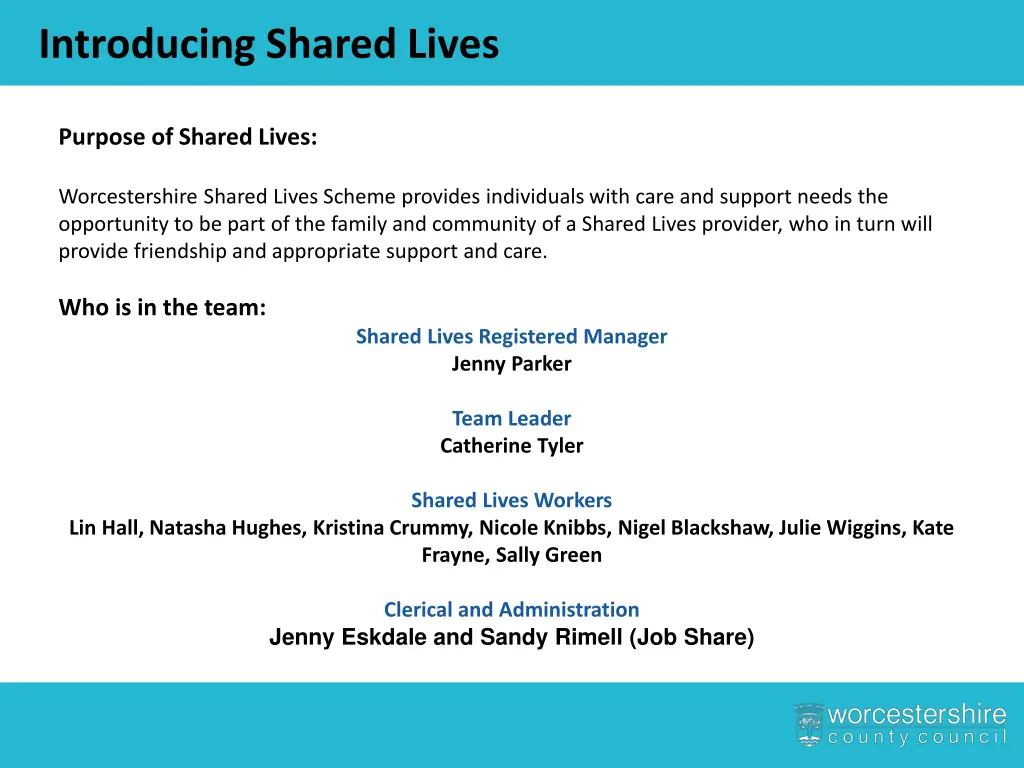 introducing shared lives