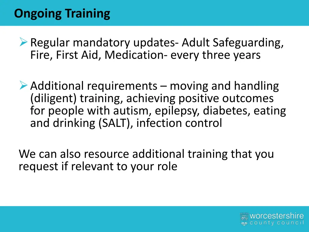 ongoing training