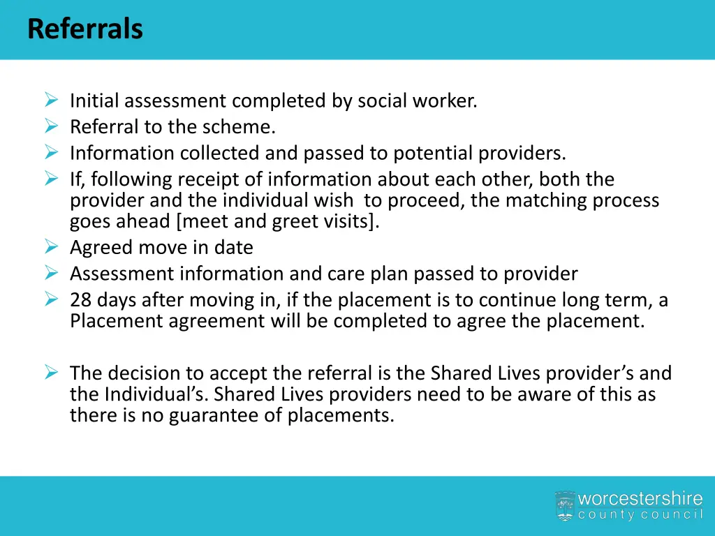 referrals