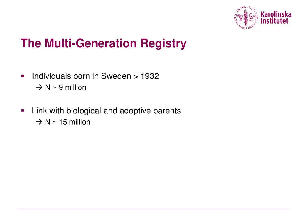 the multi generation registry
