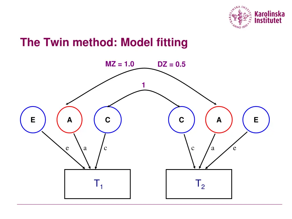 the twin method model fitting