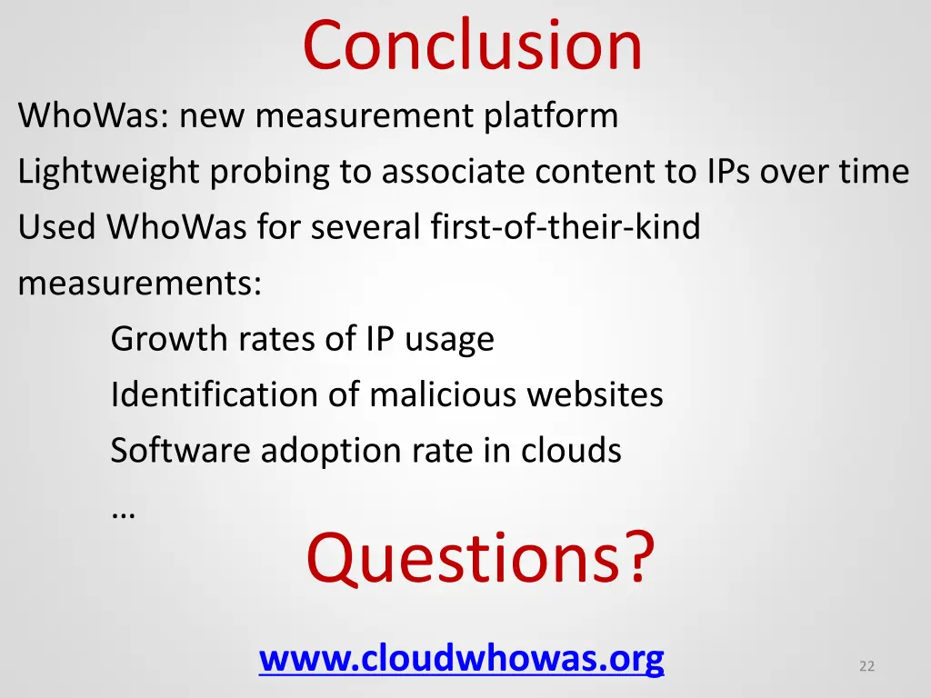 conclusion 1