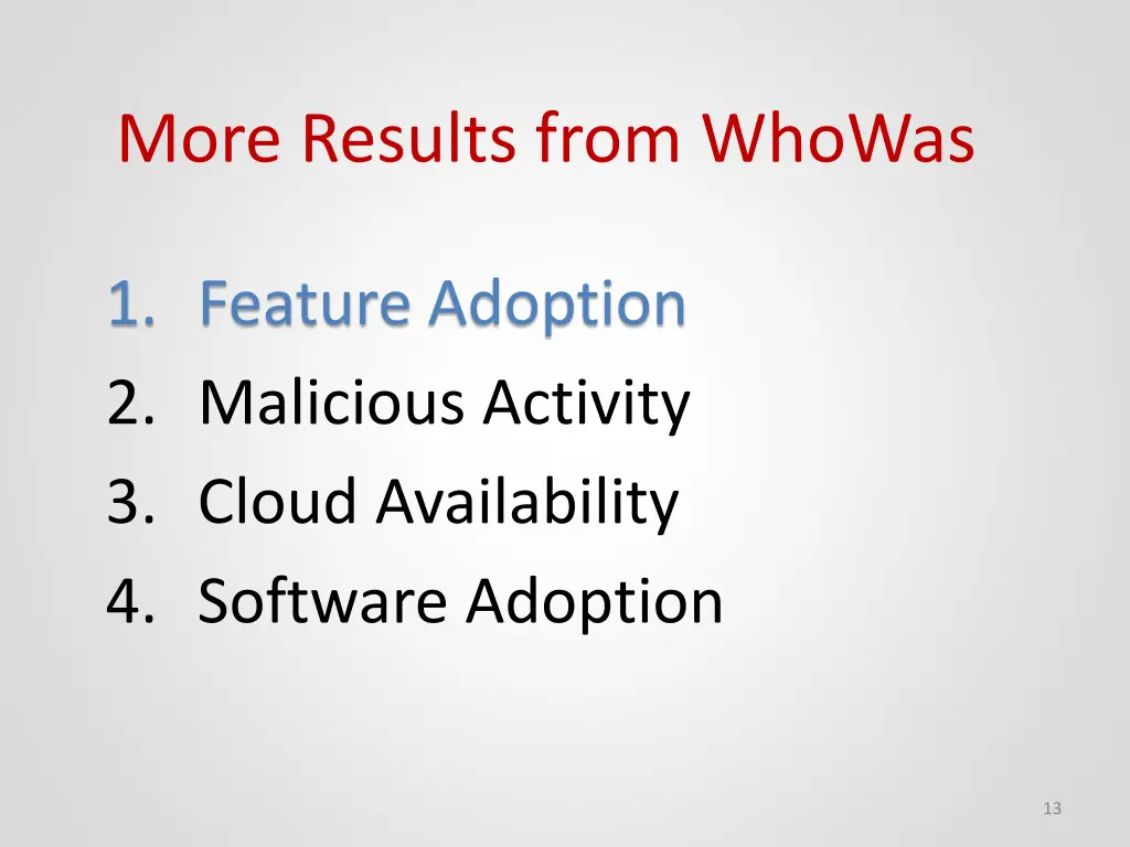 more results from whowas 1