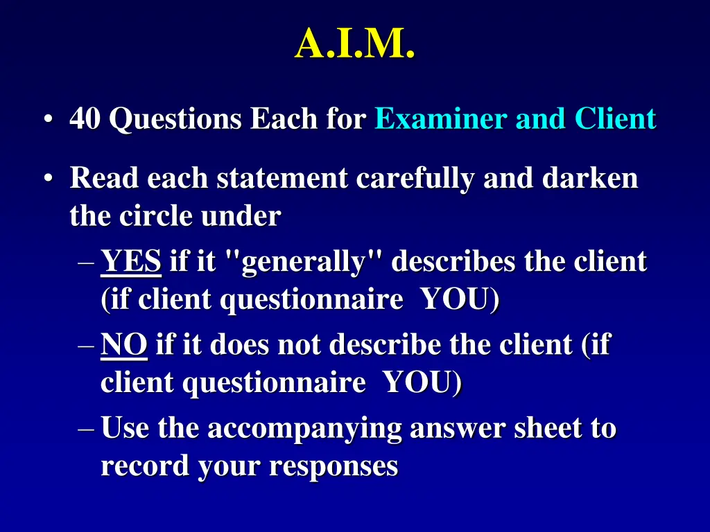 a i m 1