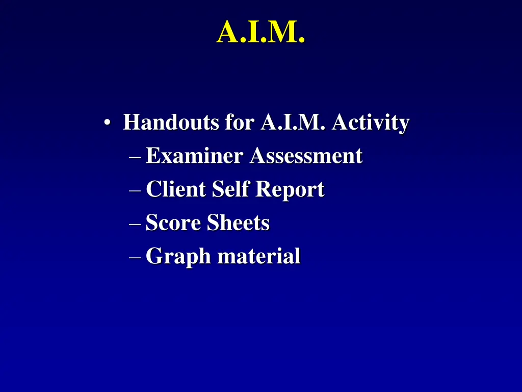 a i m 4