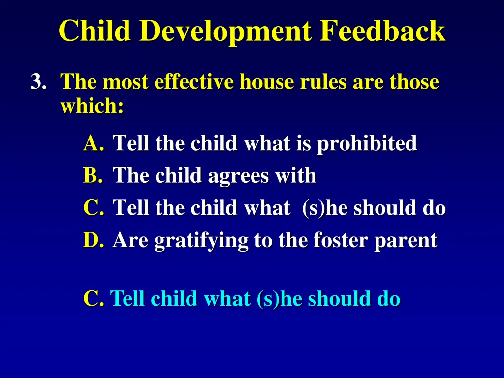 child development feedback 2
