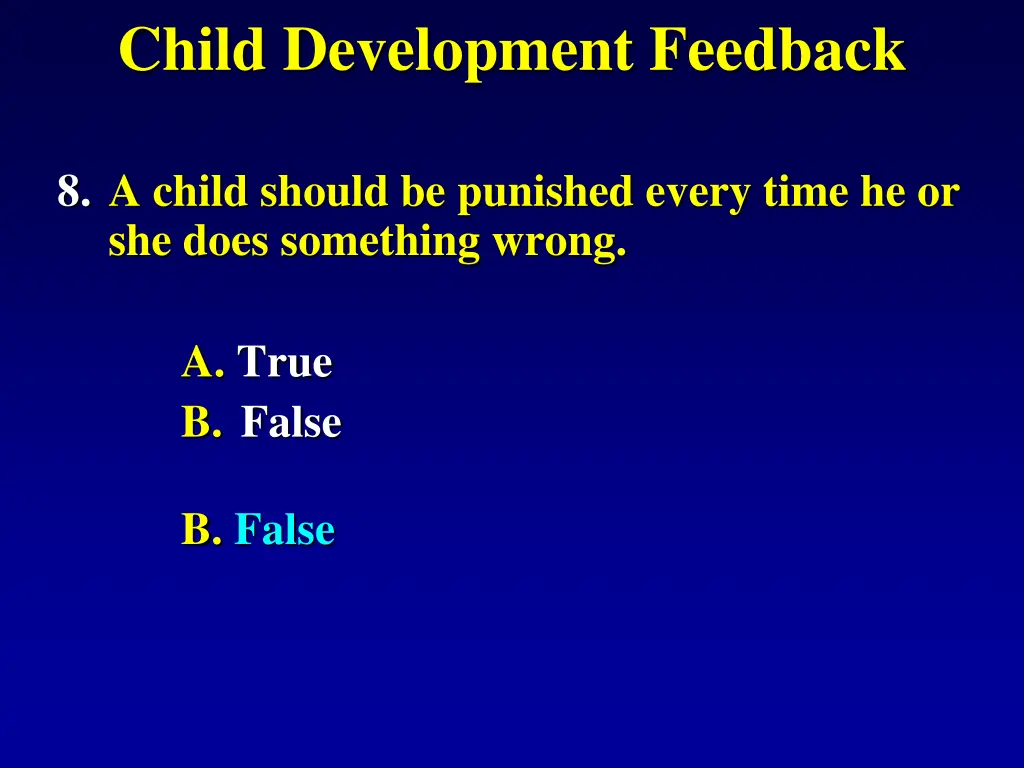 child development feedback 4