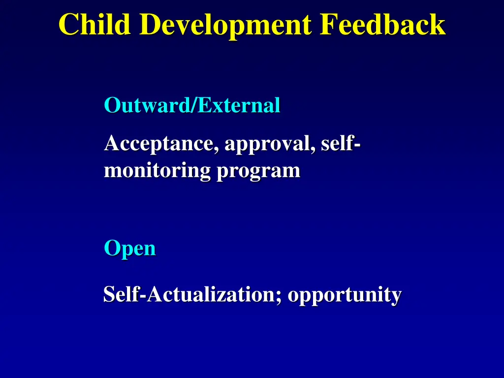 child development feedback 8