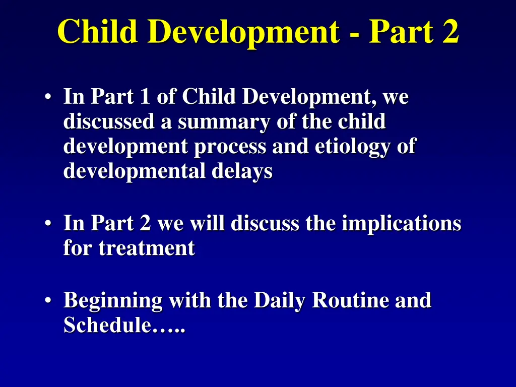 child development part 2