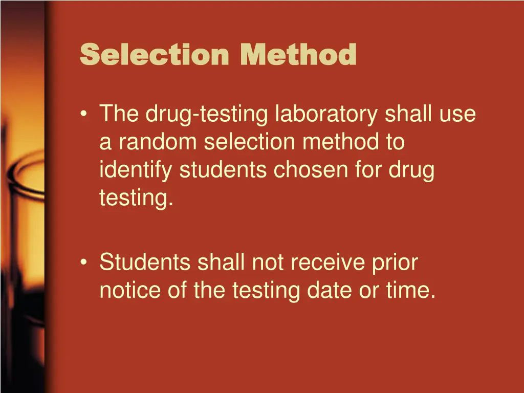 selection method selection method
