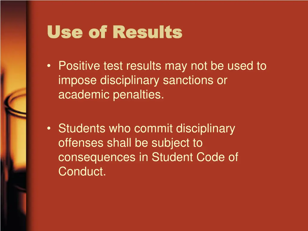 use of results use of results