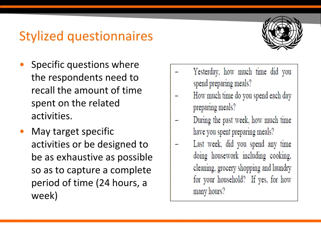 stylized questionnaires