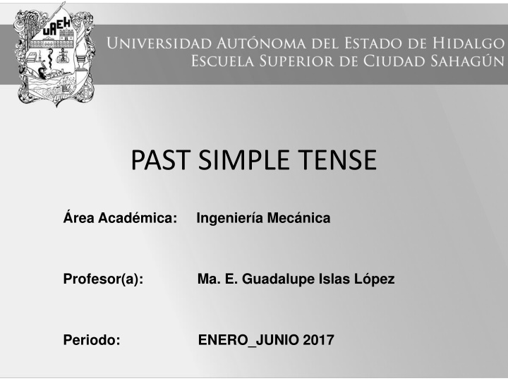 past simple tense