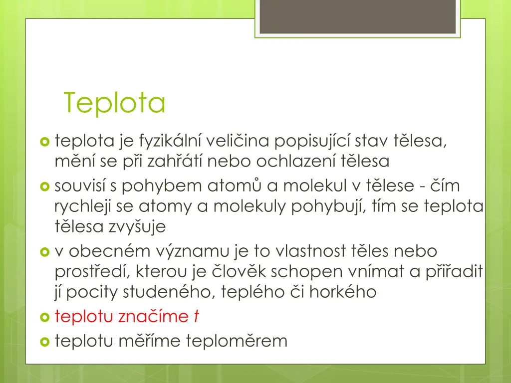 teplota