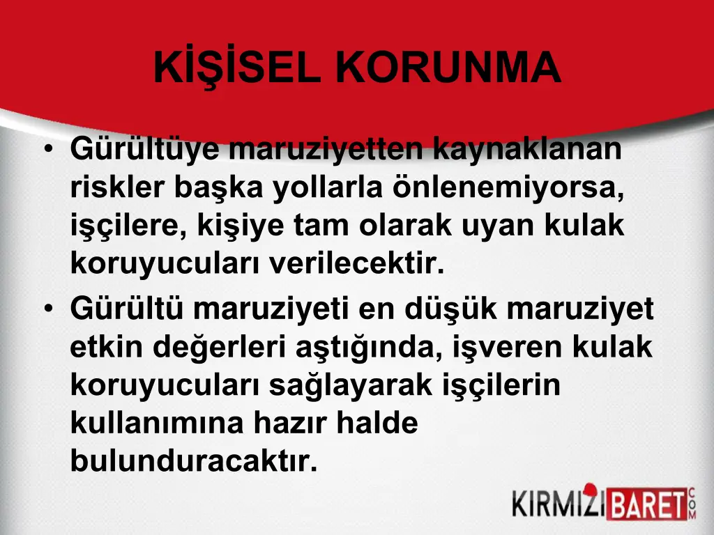 k sel korunma