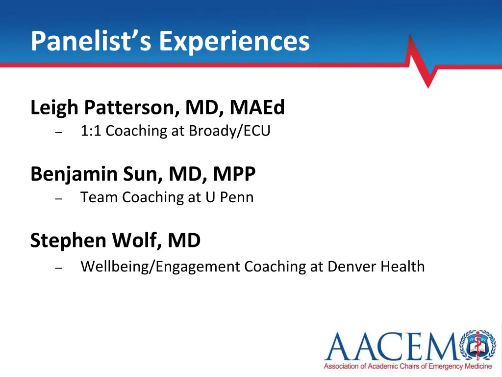 panelist s experiences
