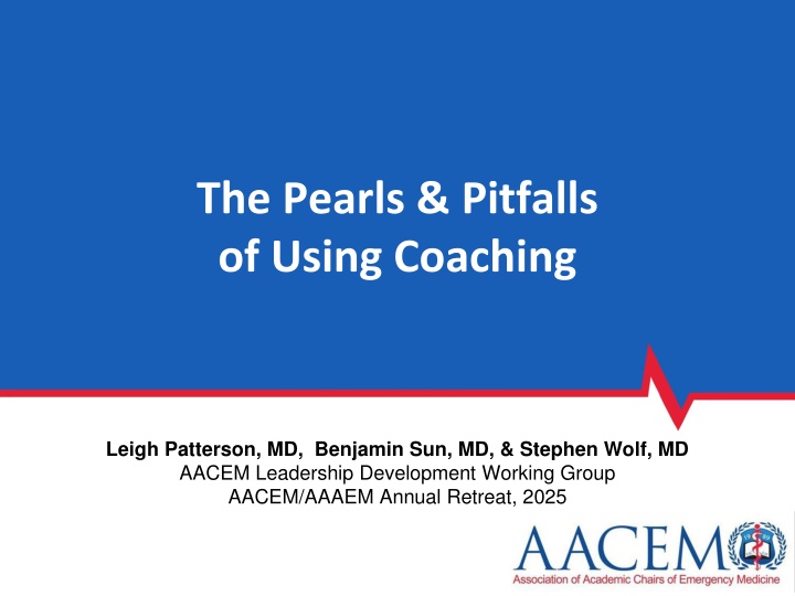 the pearls pitfalls of using coaching