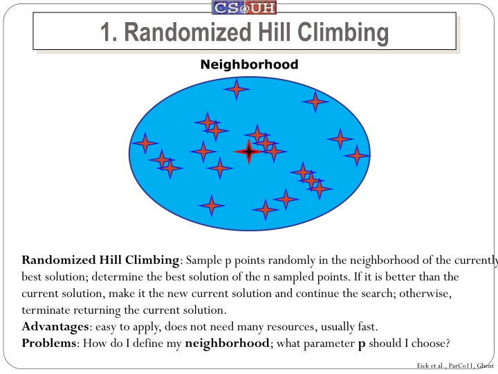 1 randomized hill climbing