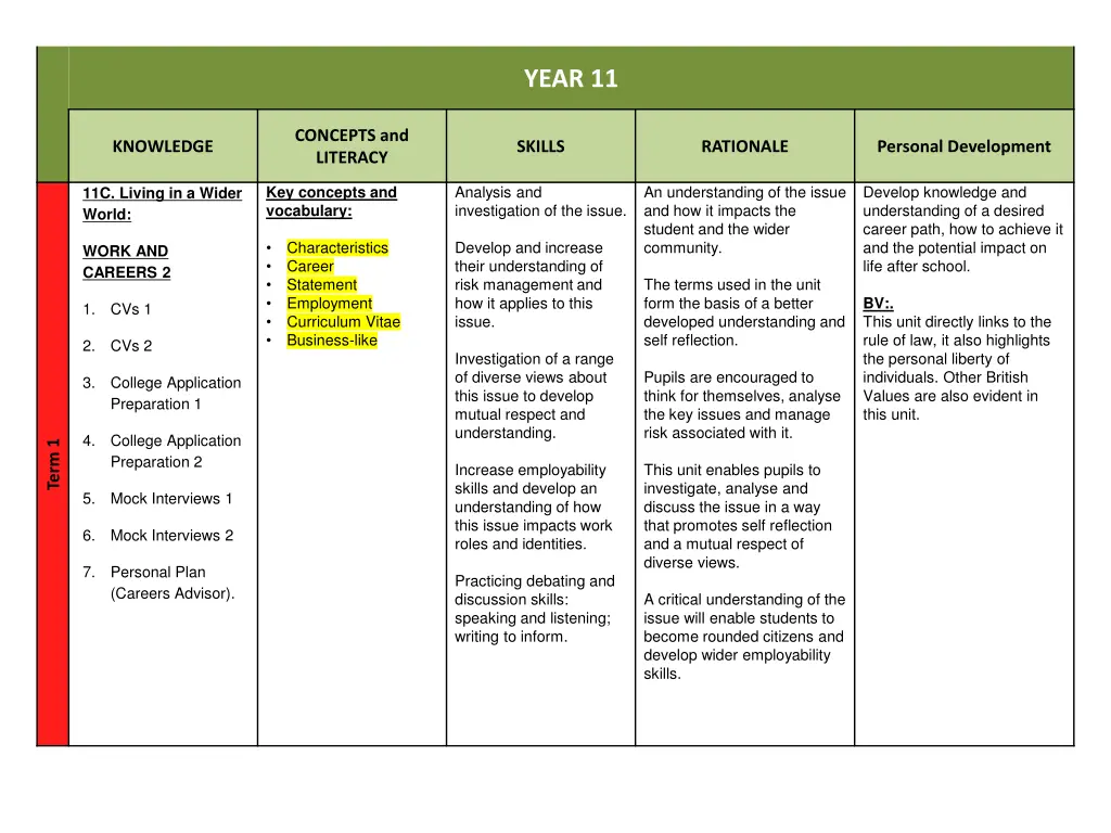 year 11 2