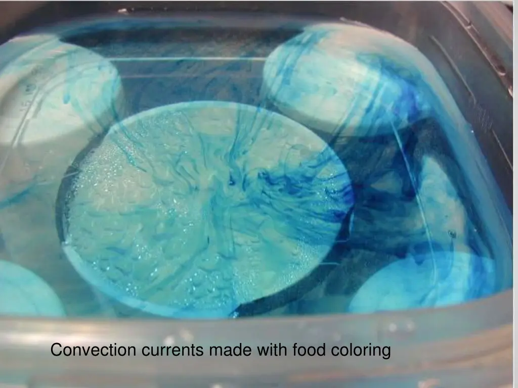 convection currents made with food coloring