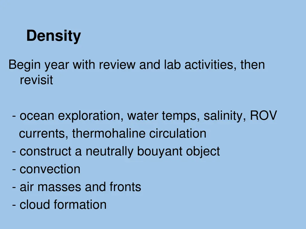 density