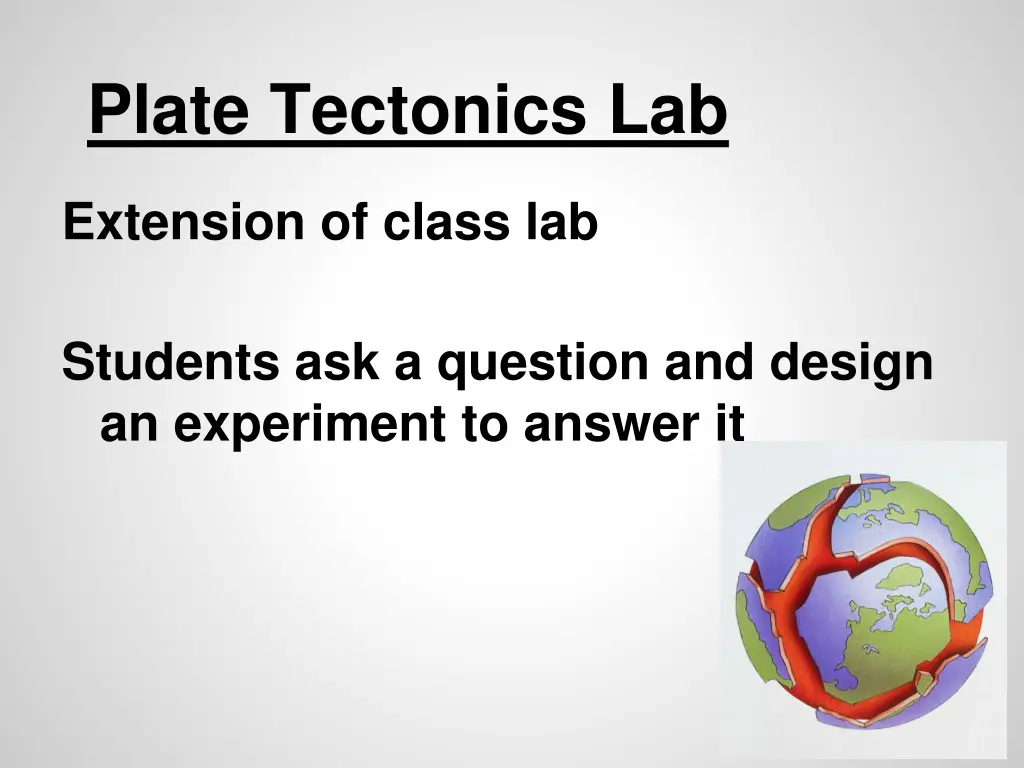 plate tectonics lab