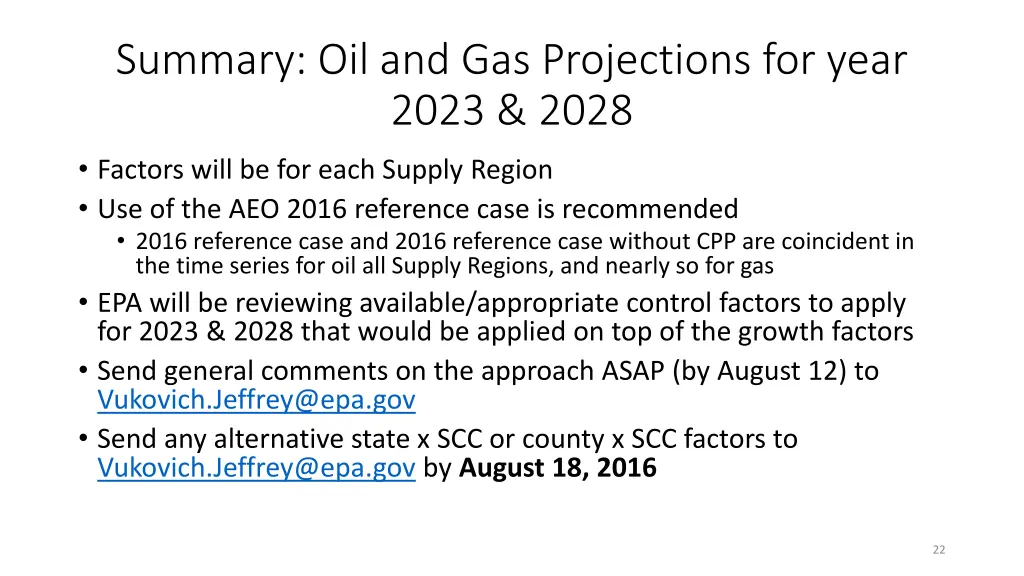 summary oil and gas projections for year 2023 2028