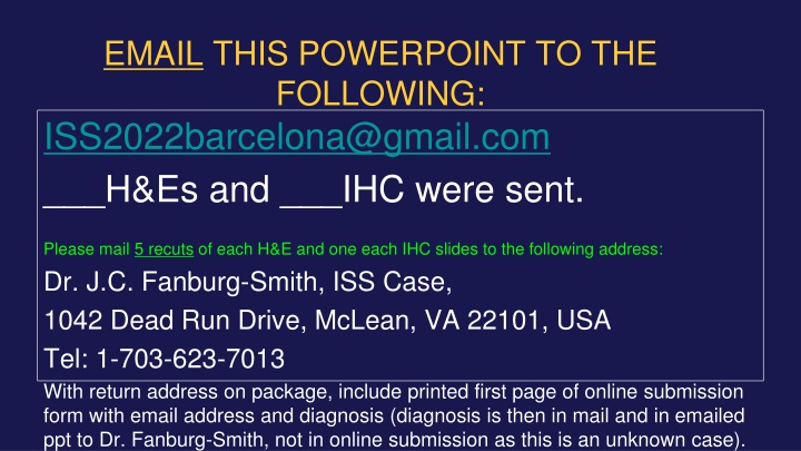 email this powerpoint to the following