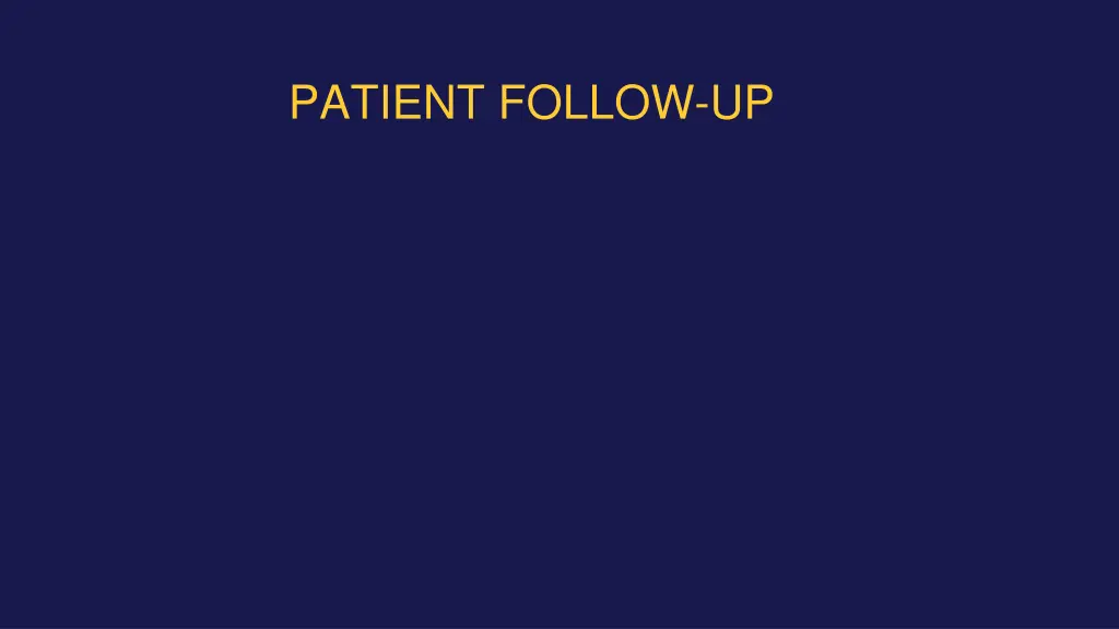 patient follow up