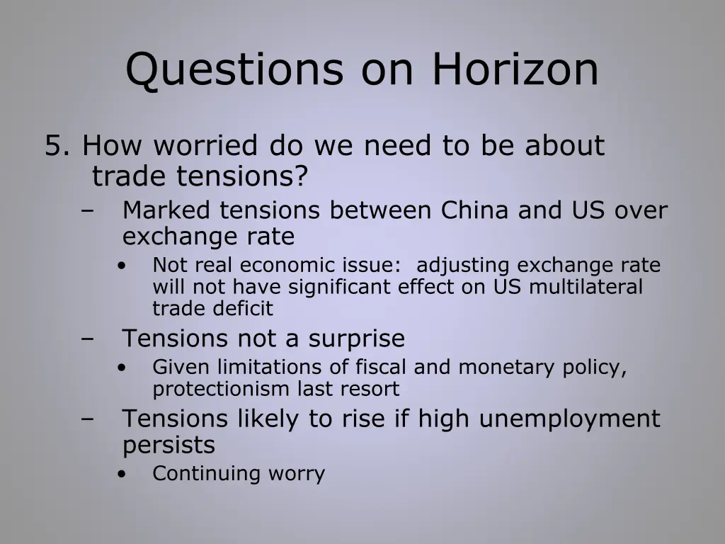 questions on horizon 2