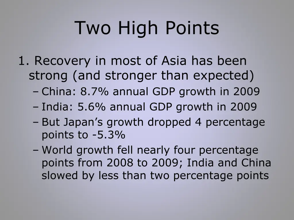 two high points
