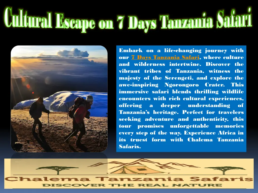 cultural escape on 7 days tanzania safari 3