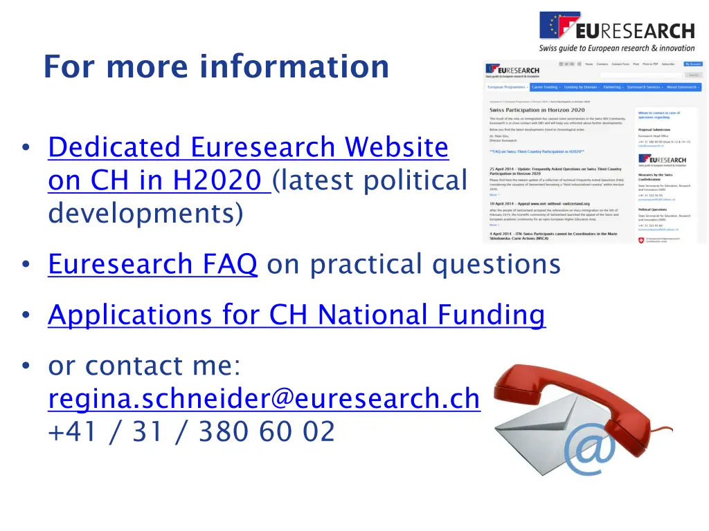 for more information