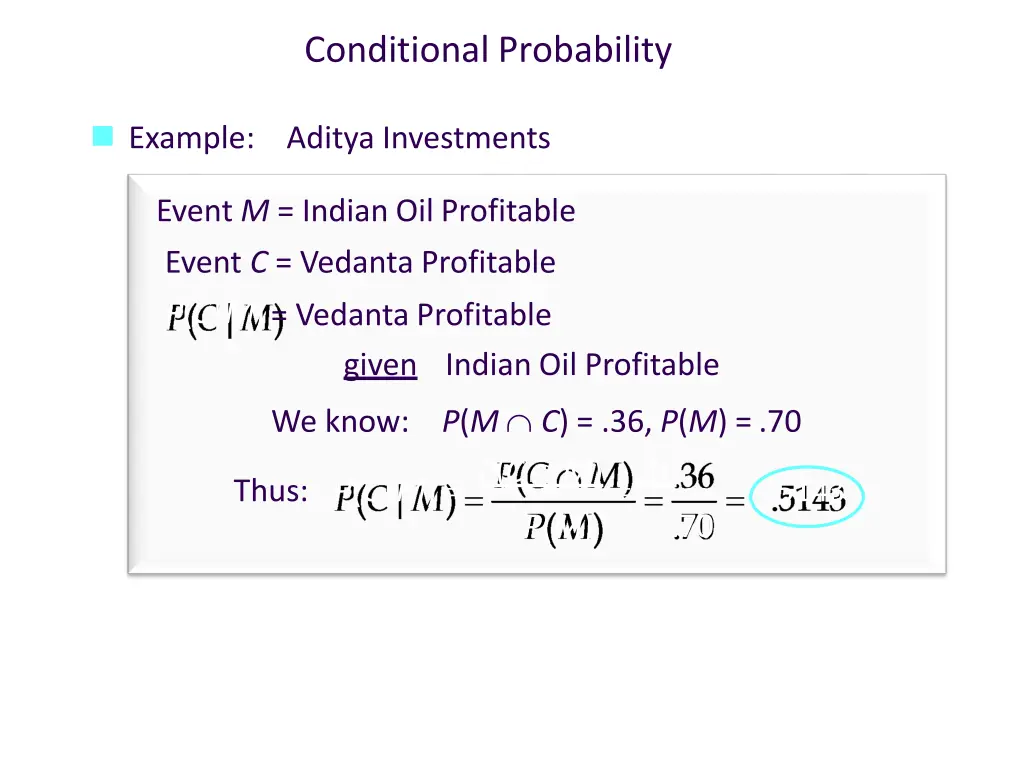 conditional probability 1