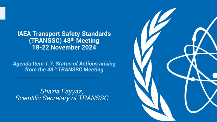 iaea transport safety standards transsc