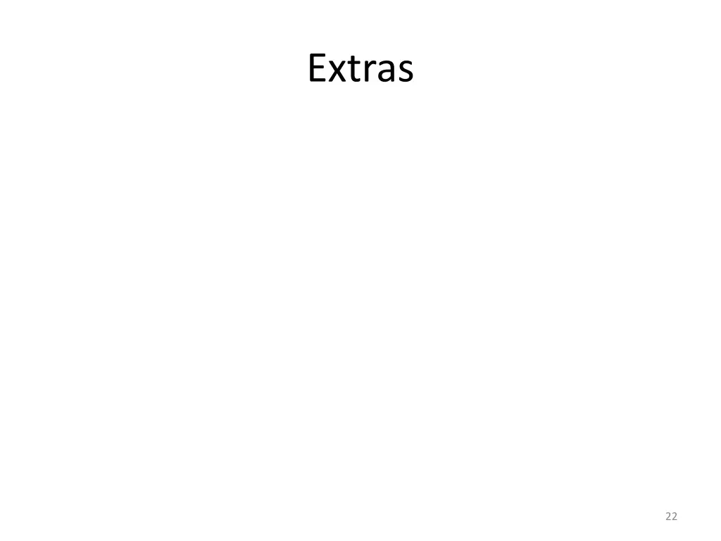 extras