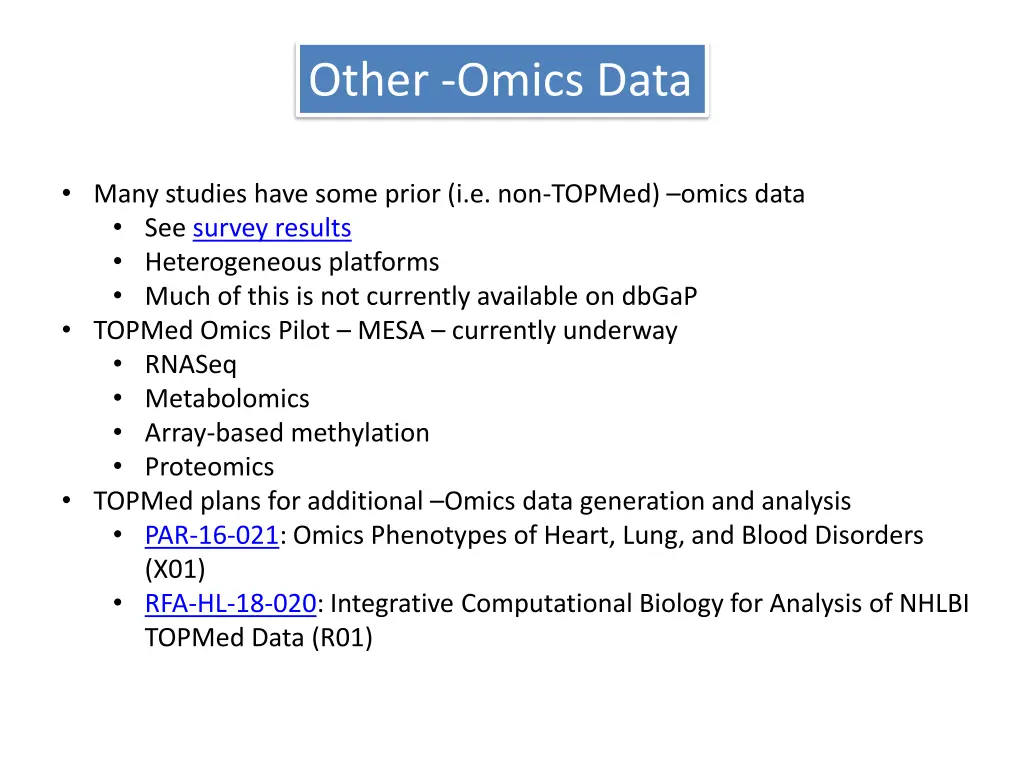 other omics data