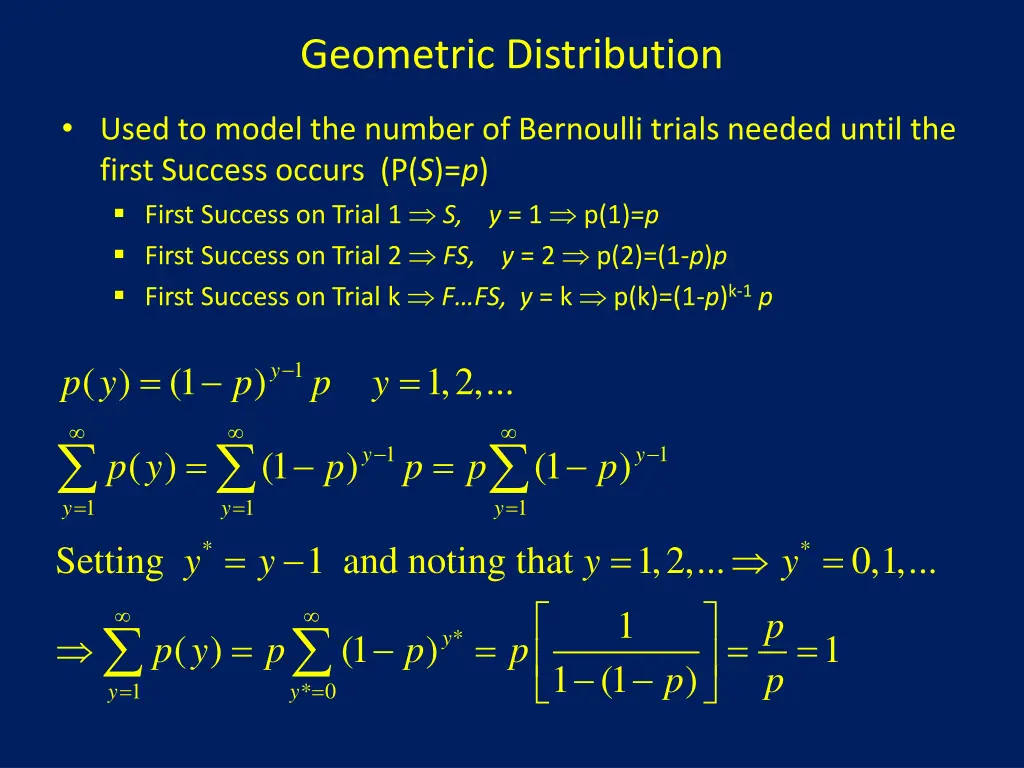 geometric distribution