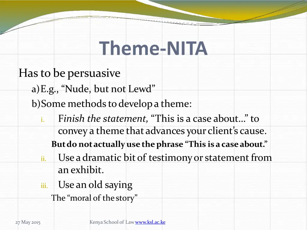 theme nita