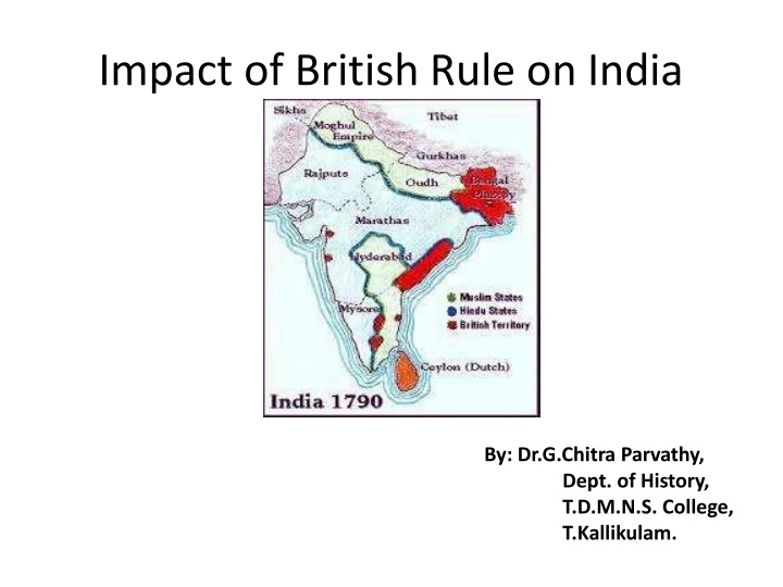 impact of british rule on india