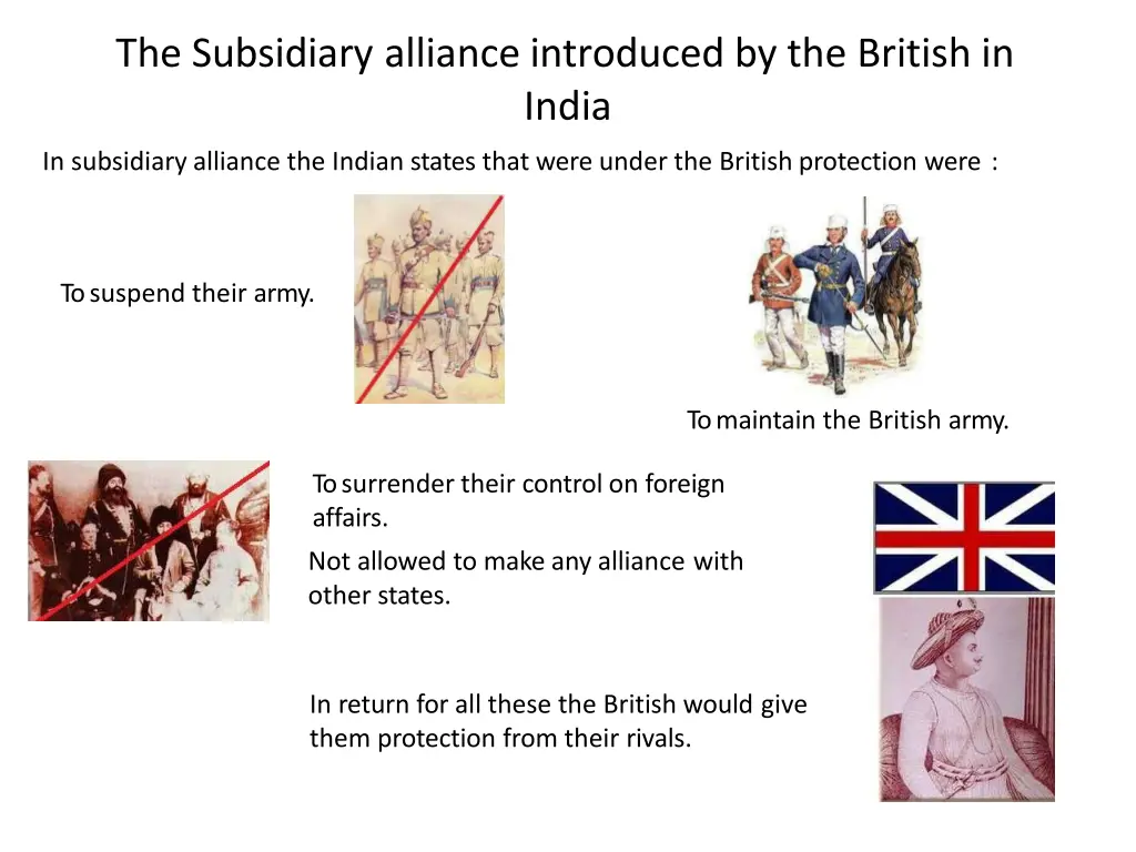 the subsidiary alliance introduced by the british