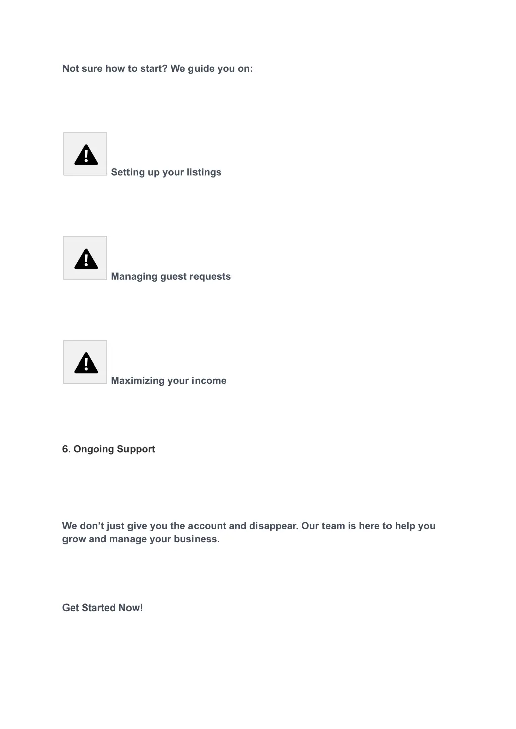 not sure how to start we guide you on