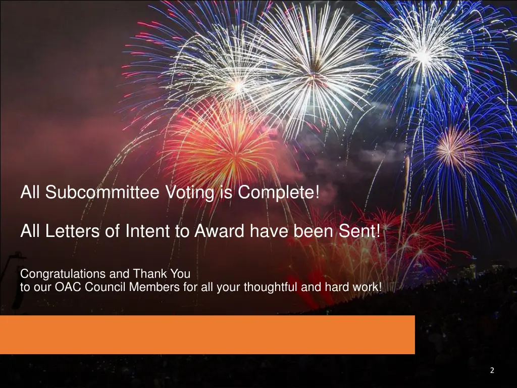 all subcommittee voting is complete